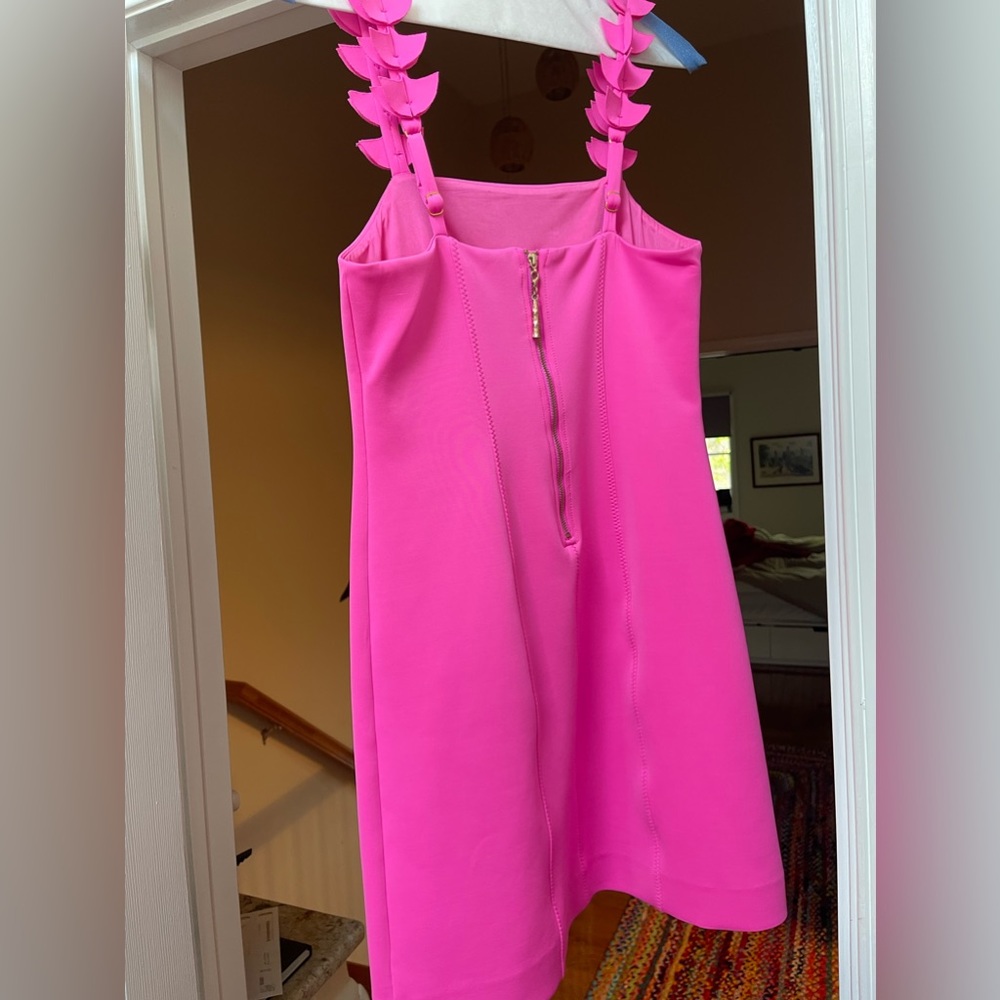 Lilly Pulitzer Hot Pink Sleeveless Shift Dress - Picture 2 of 4